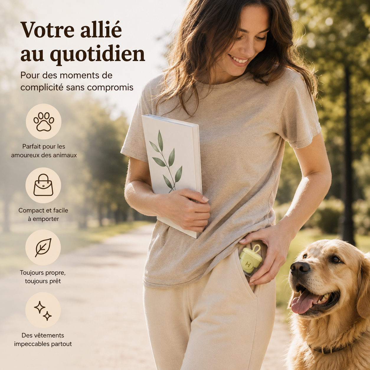 Mini Rouleau Anti-Poils Réutilisable