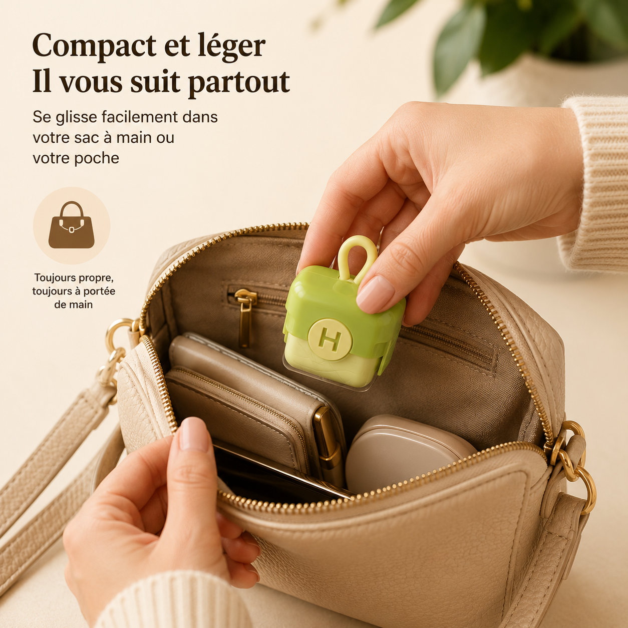 Mini Rouleau Anti-Poils Réutilisable