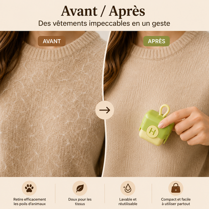 Mini Rouleau Anti-Poils Réutilisable