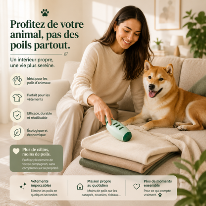 Rouleau Anti-Poils Réutilisable